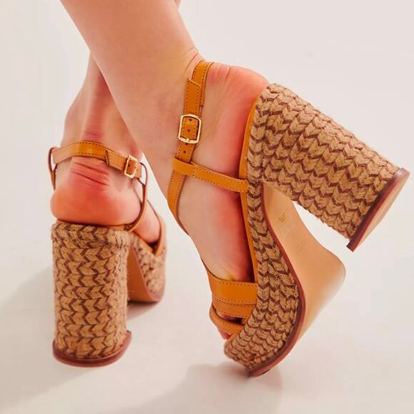 Free People Fahn Platform Sandal Size 10 NEW - Picture 2 of 10